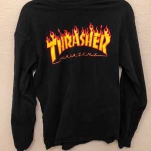Black Long sleeve Tharsher T-shirt